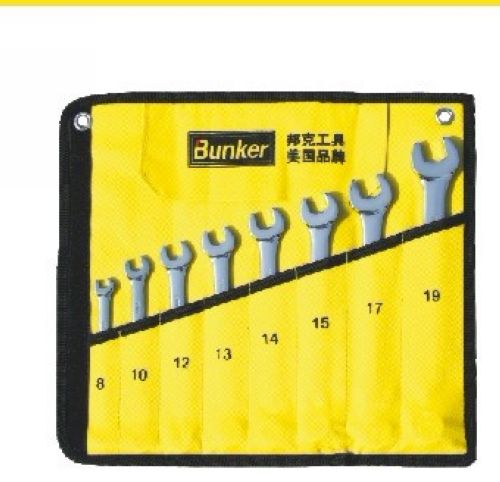 8pcs cr-v鏡面呆梅兩用扳手組套
