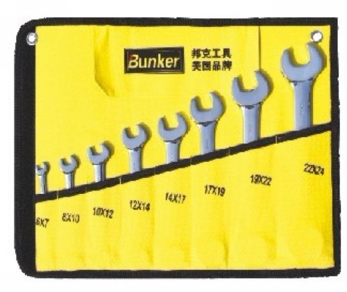 8pcs cr-v鏡面呆扳手組套